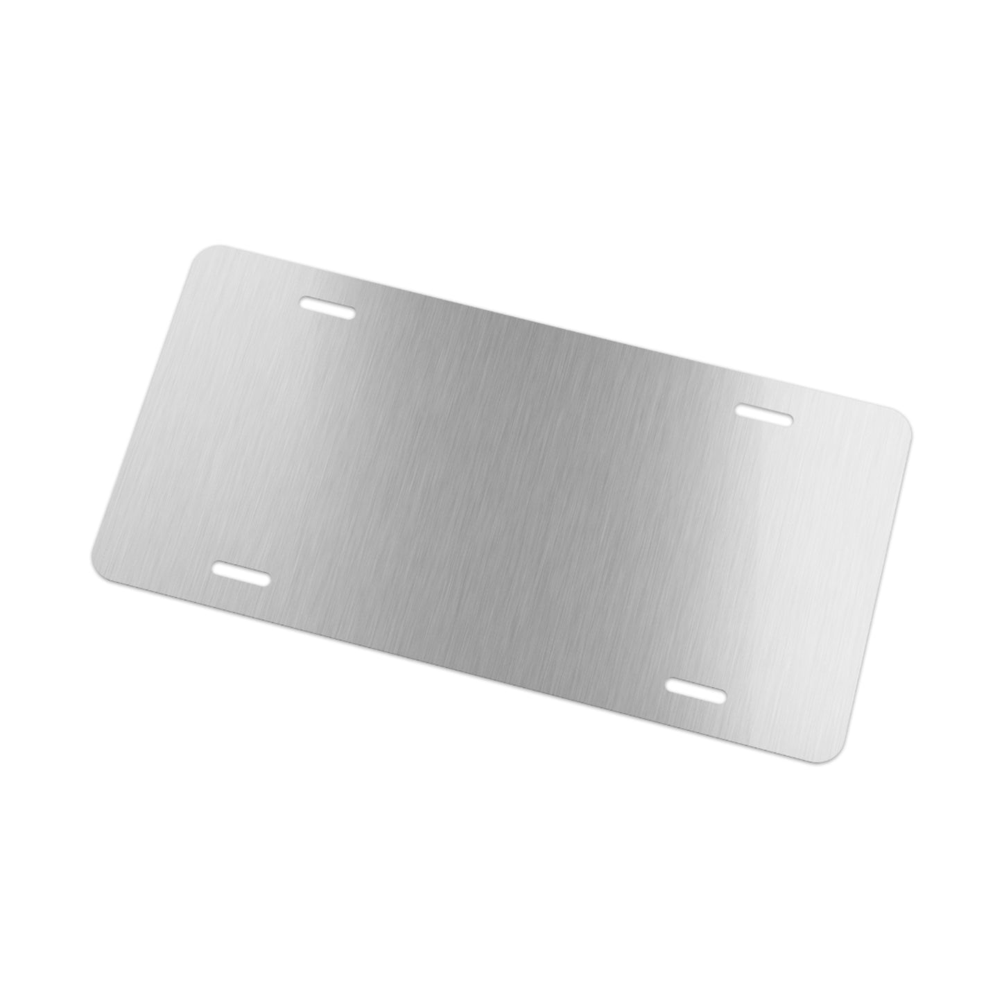 Blank Arizona vanity plate in silver finish, ideal for customization and personal expression