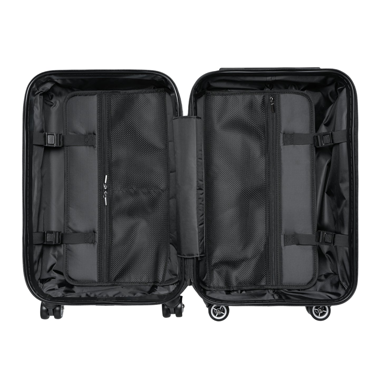 Nautical design suitcase travel luggage featuring spacious interior with multiple compartments for organization