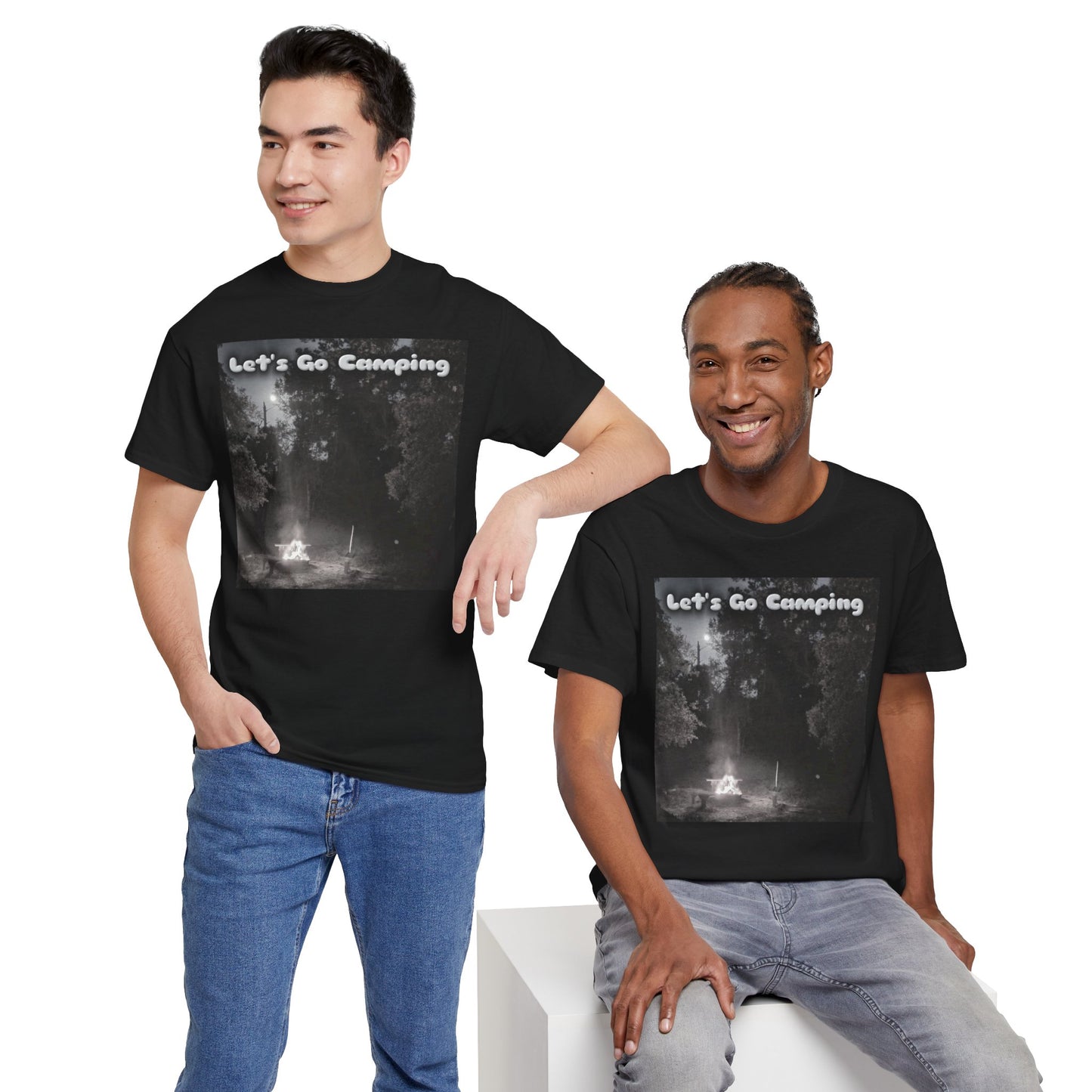 Unisex camping t-shirt featuring a fun design that encourages outdoor adventures in nature