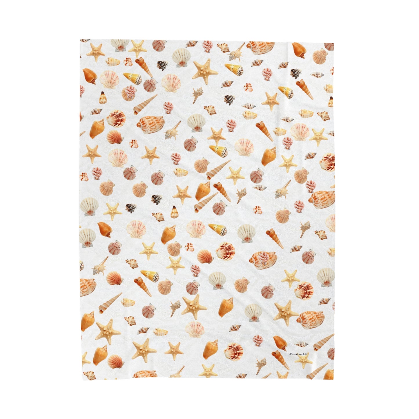 Sea Shell -  Velveteen Plush Blanket