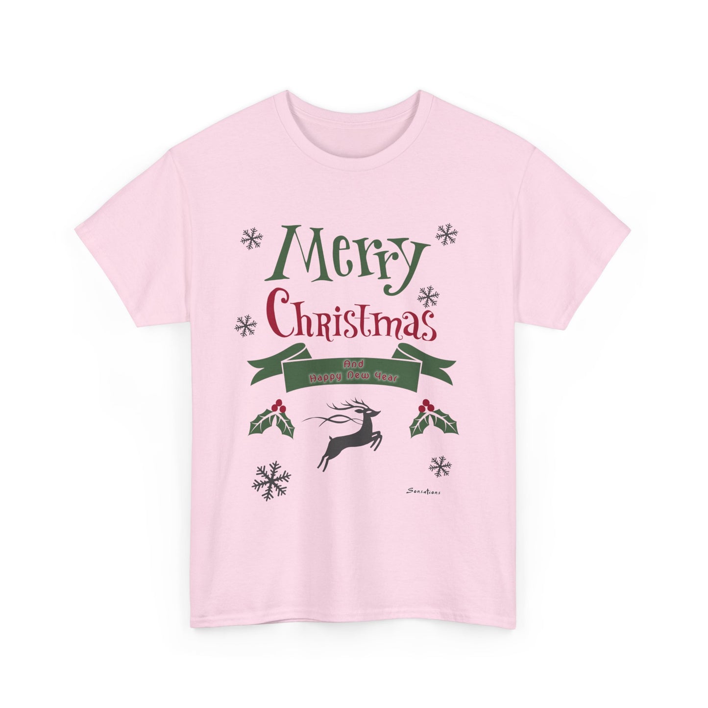 Merry Christmas 1 - Unisex Heavy Cotton Tee