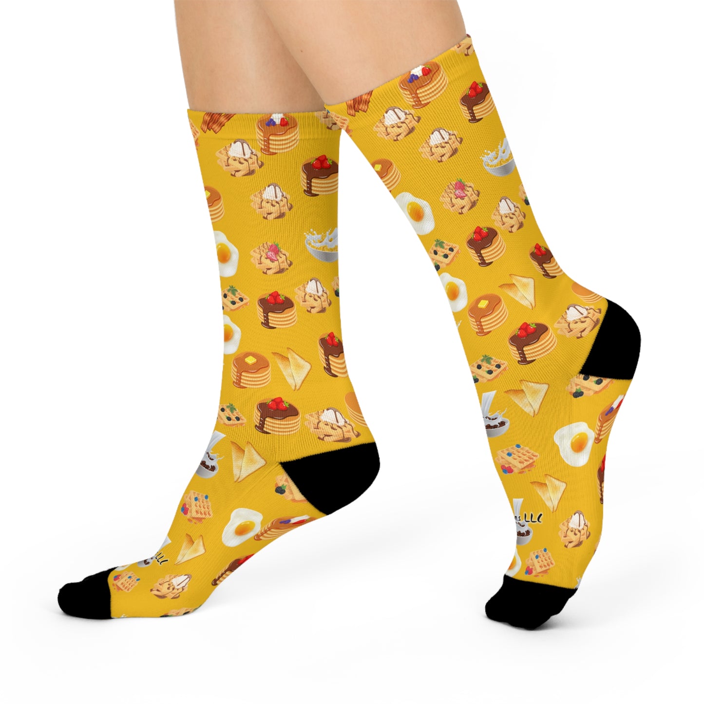 Breakfast Crazy Socks - Cushioned Crew Socks