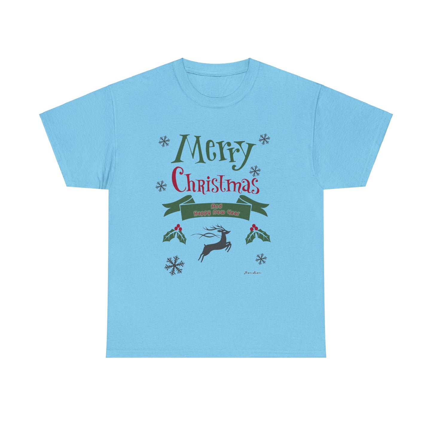 Merry Christmas 1 - Unisex Heavy Cotton Tee