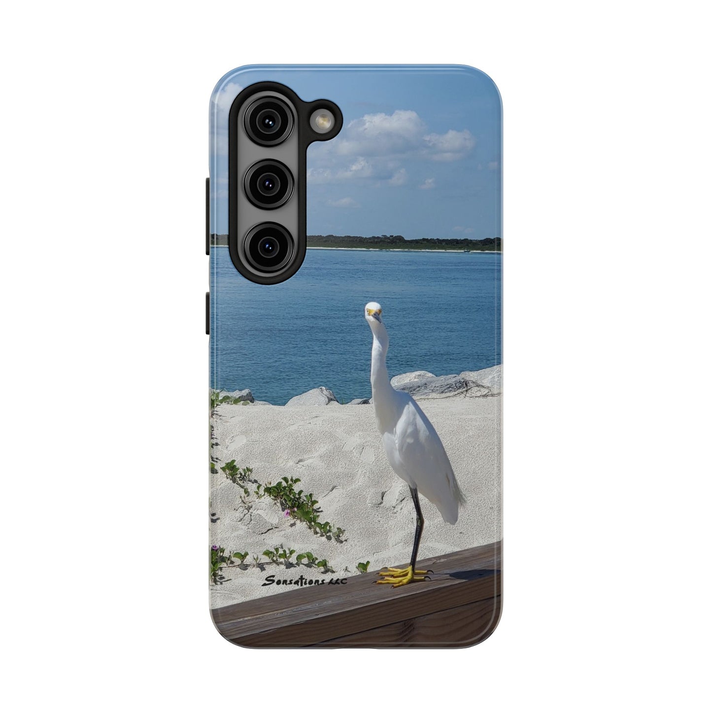 White Bird Looking - Tough Phone Cases