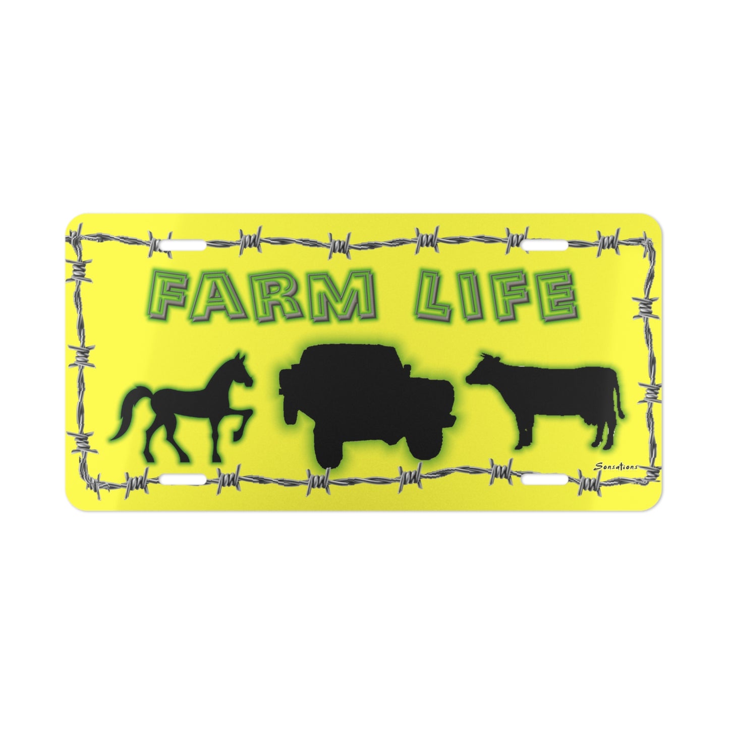 Farm Life - Vanity Plate