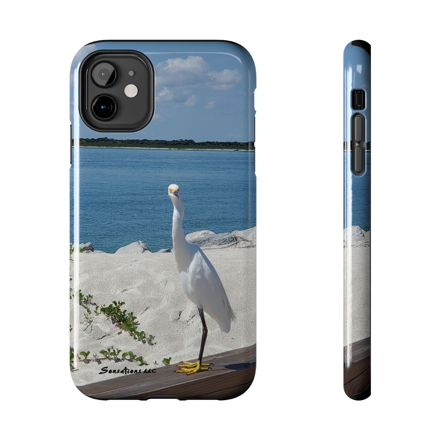 White Bird Looking - Tough Phone Cases