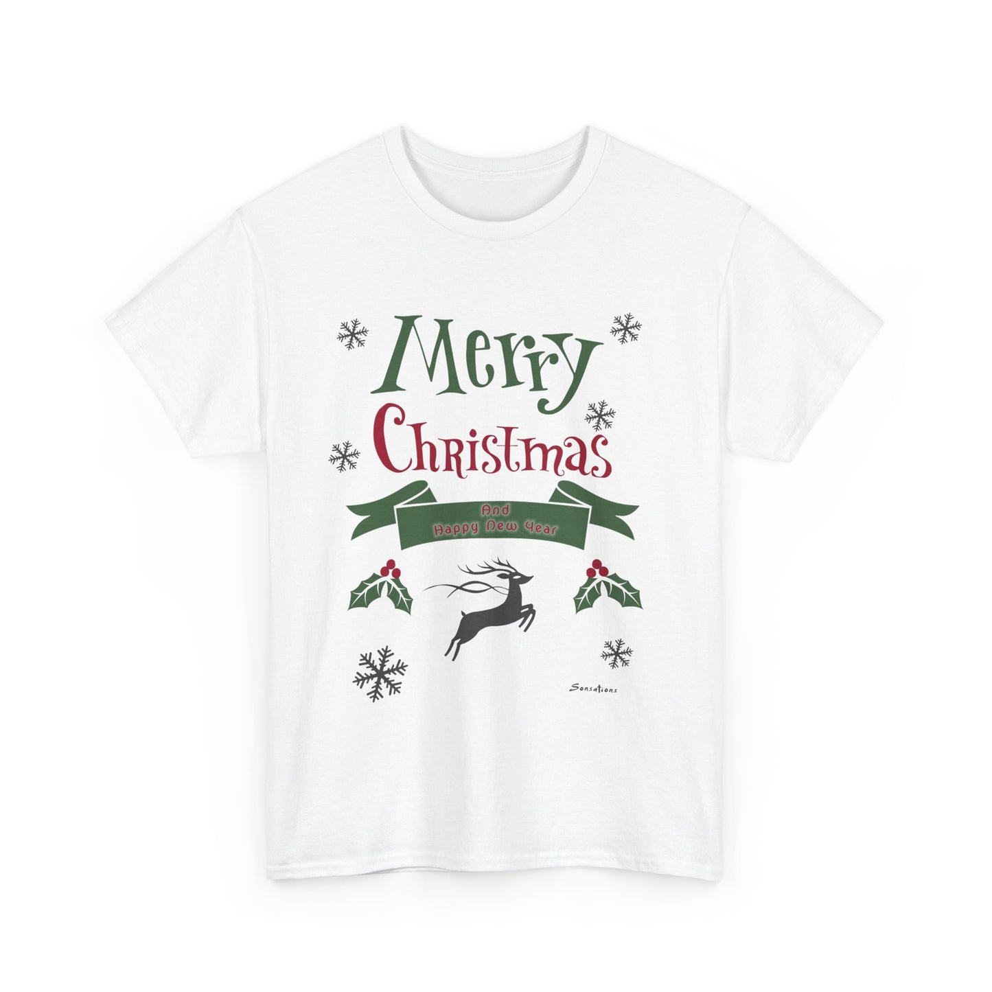 Merry Christmas 1 - Unisex Heavy Cotton Tee