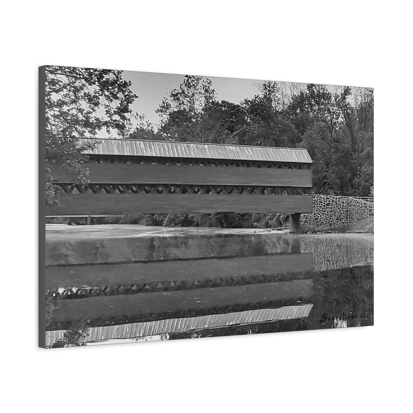 Sachs Covered Bridge - Matte Canvas, Stretched, 1.25"