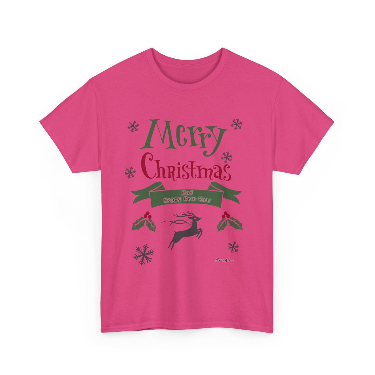 Merry Christmas 1 - Unisex Heavy Cotton Tee