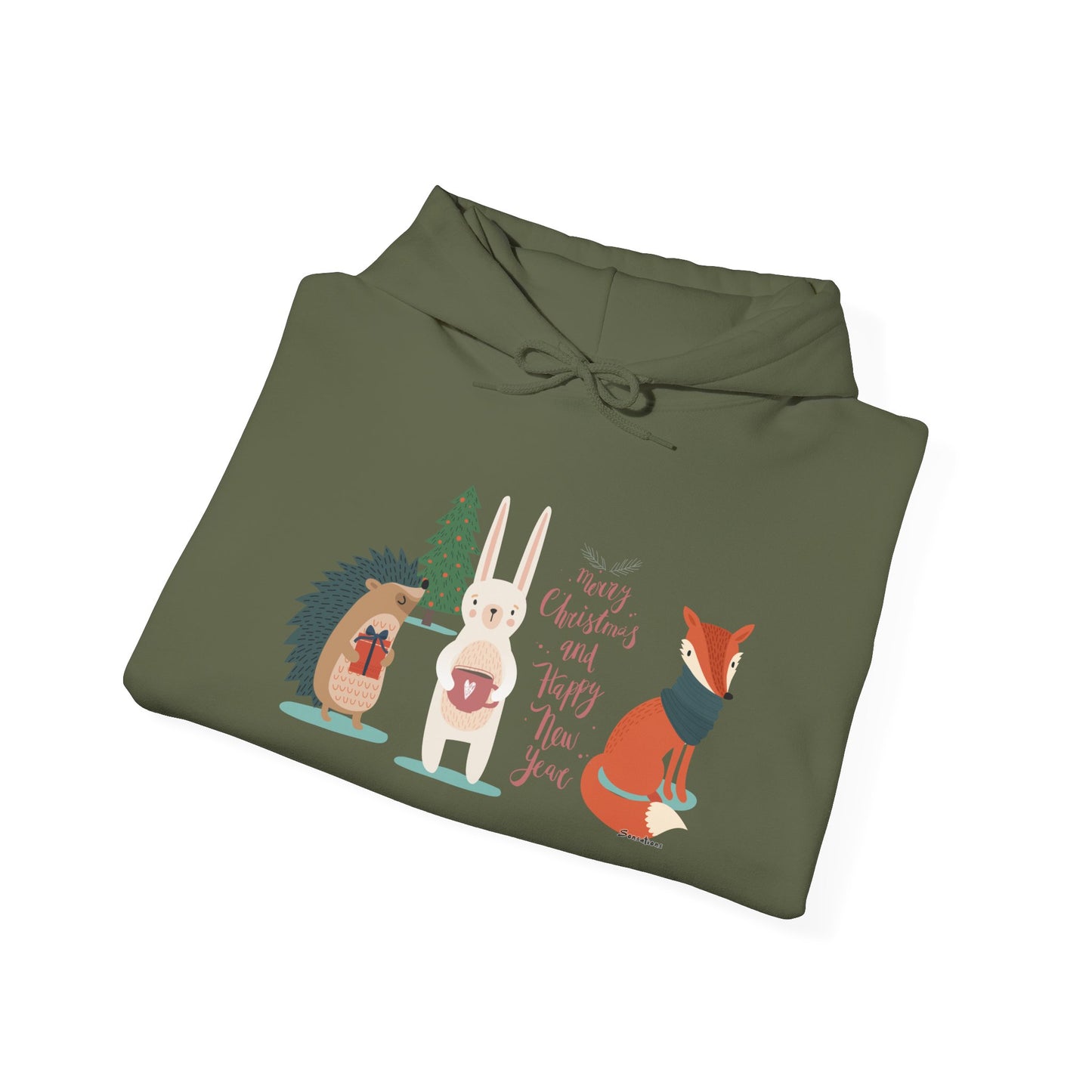 Christmas Bunny - Unisex Heavy Blend™ Hooded Sweatshirt