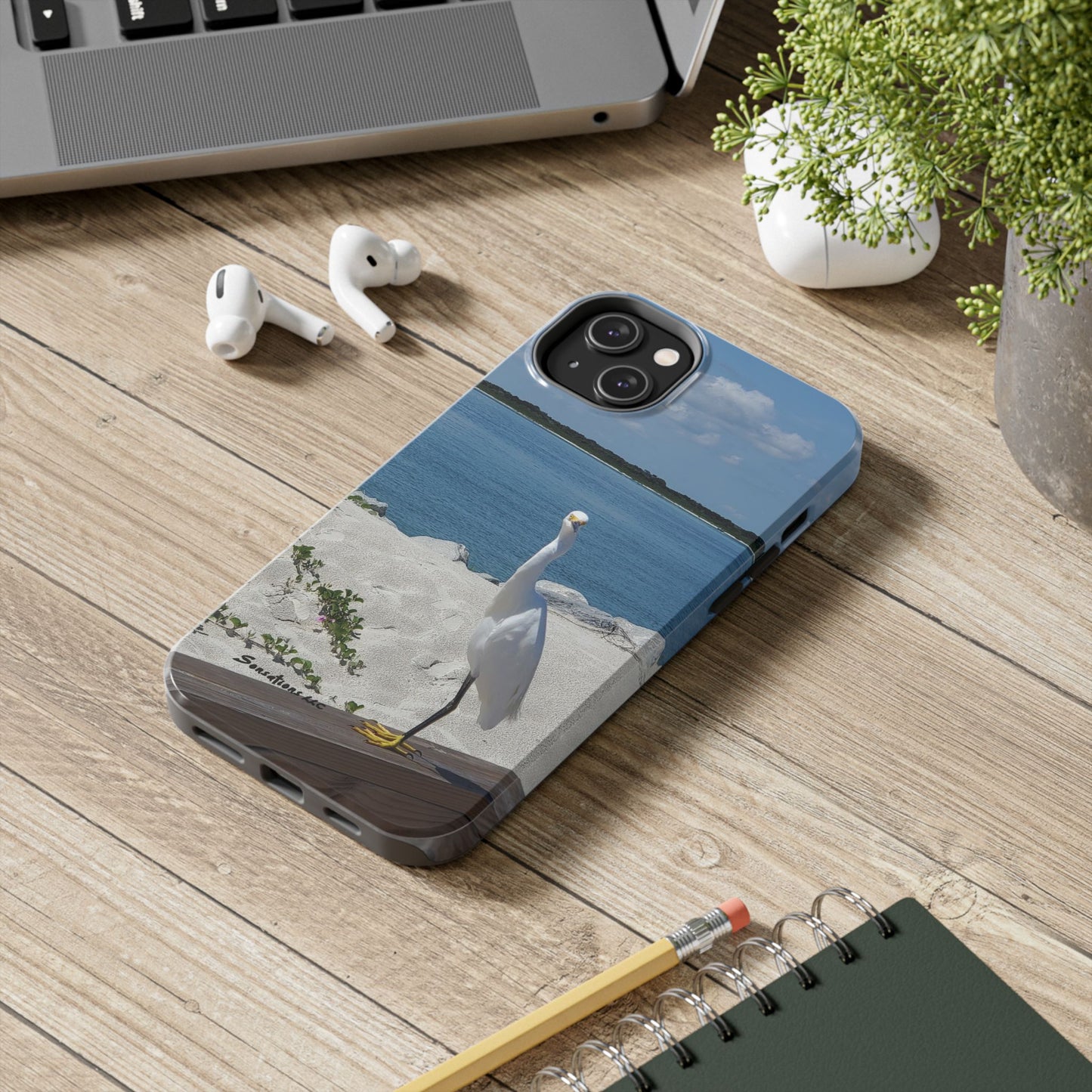 White Bird Looking - Tough Phone Cases