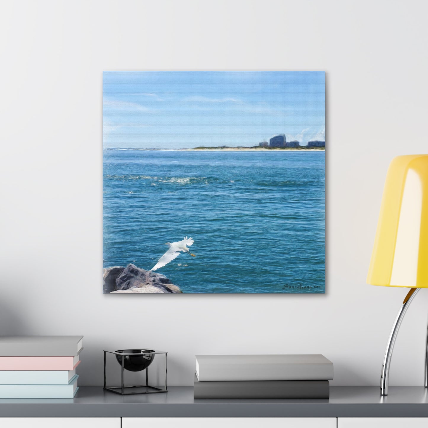 White Bird One - Canvas Gallery Wraps