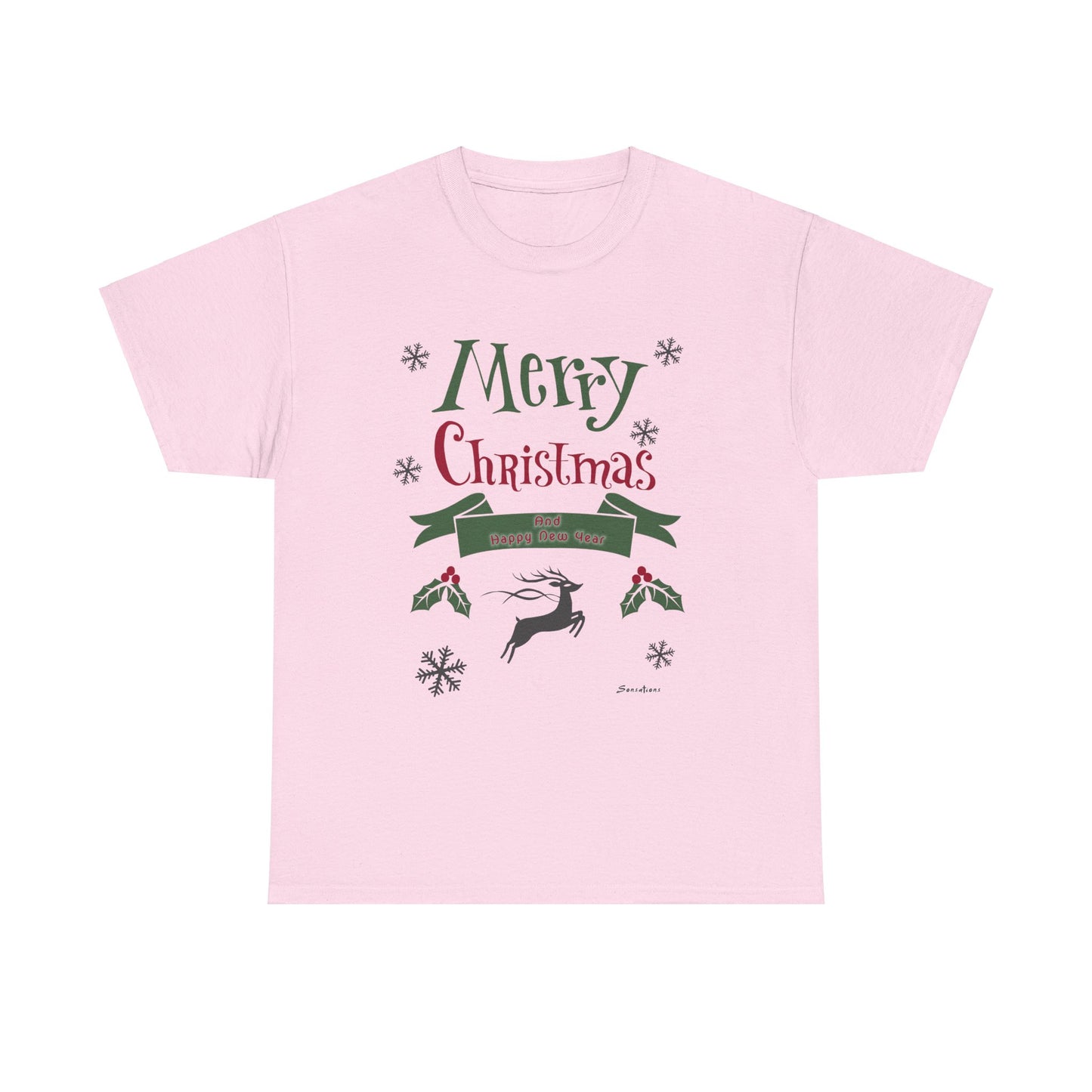 Merry Christmas 1 - Unisex Heavy Cotton Tee