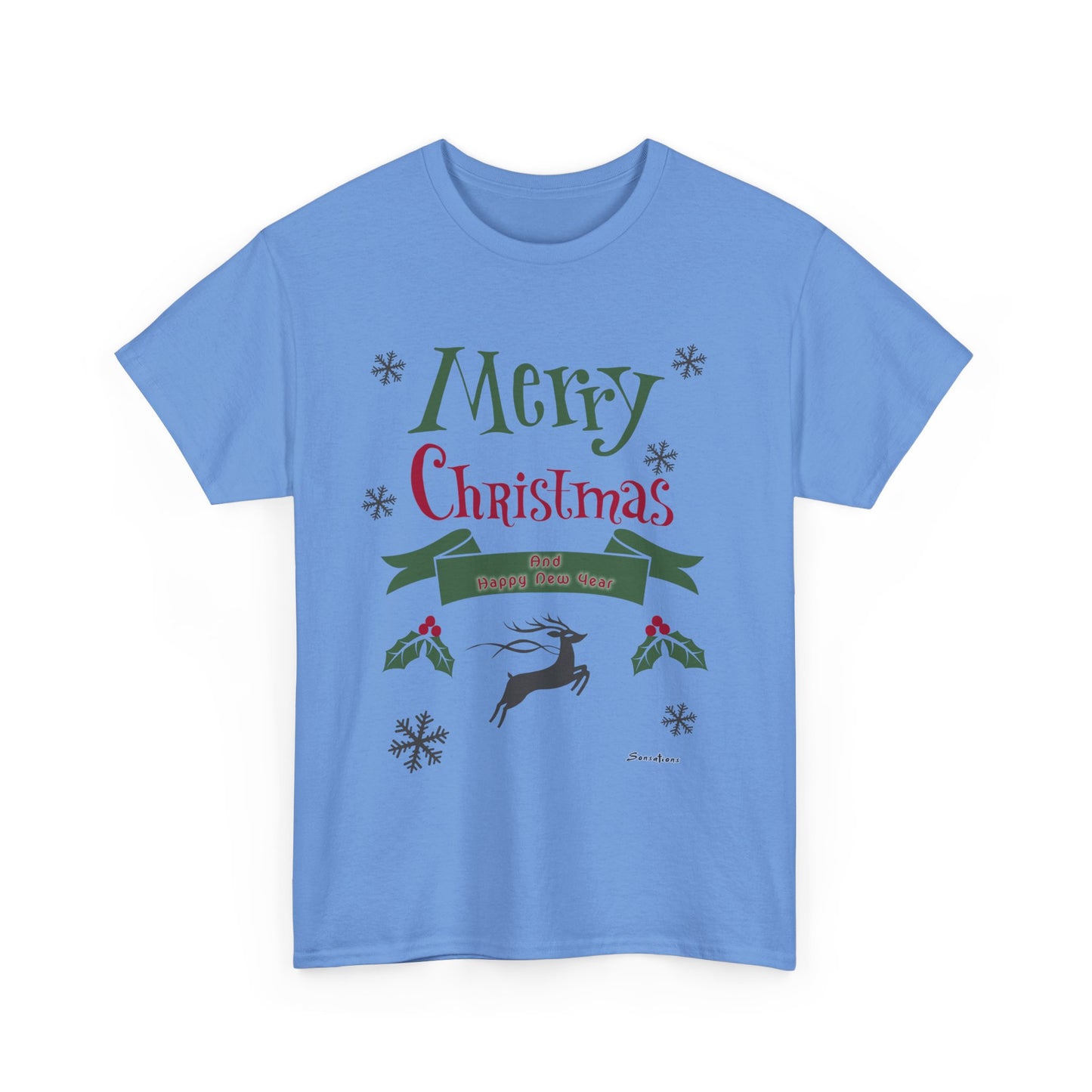 Merry Christmas 1 - Unisex Heavy Cotton Tee