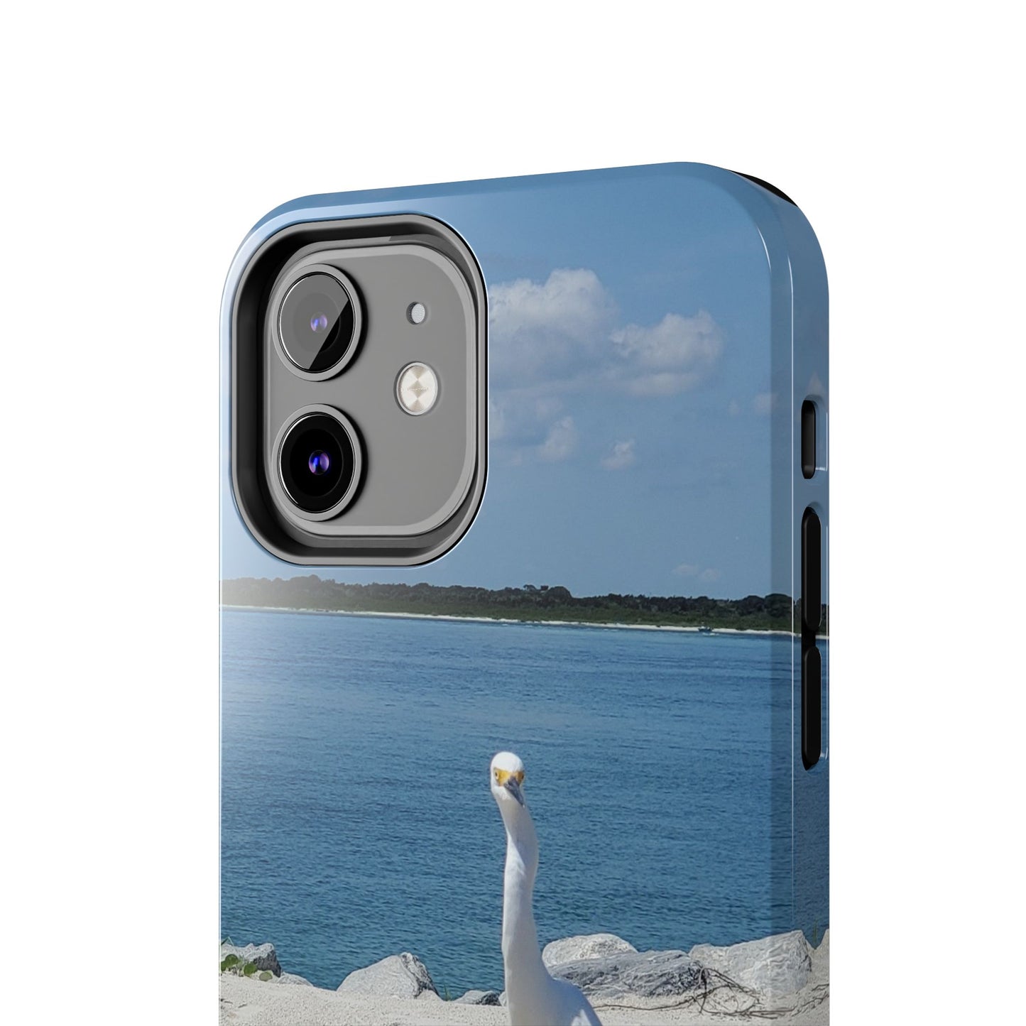 White Bird Looking - Tough Phone Cases