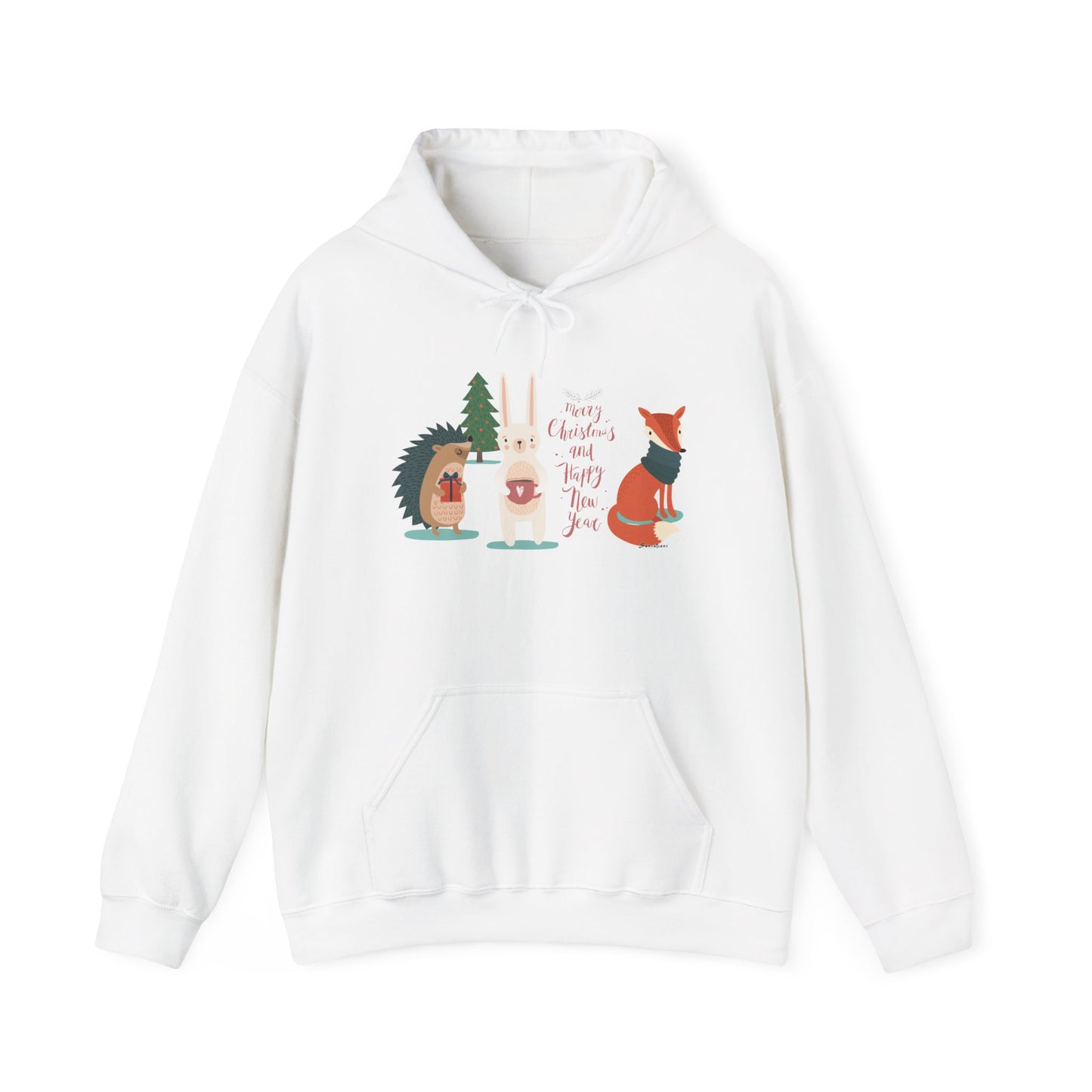 Christmas Bunny - Unisex Heavy Blend™ Hooded Sweatshirt