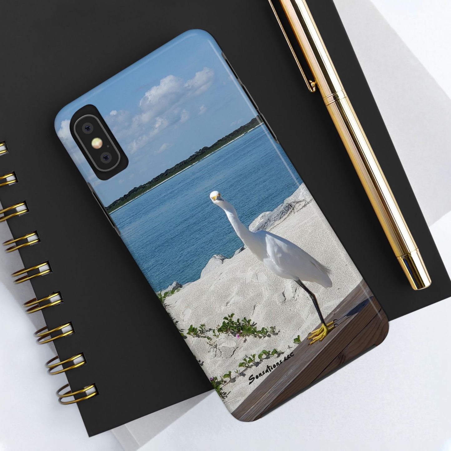 White Bird Looking - Tough Phone Cases