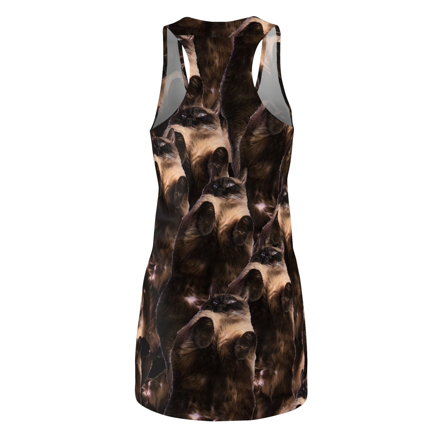 Aja the Cat - Women's Cut & Sew Racerback Dress