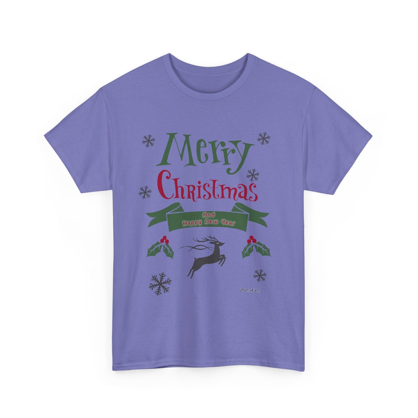 Merry Christmas 1 - Unisex Heavy Cotton Tee