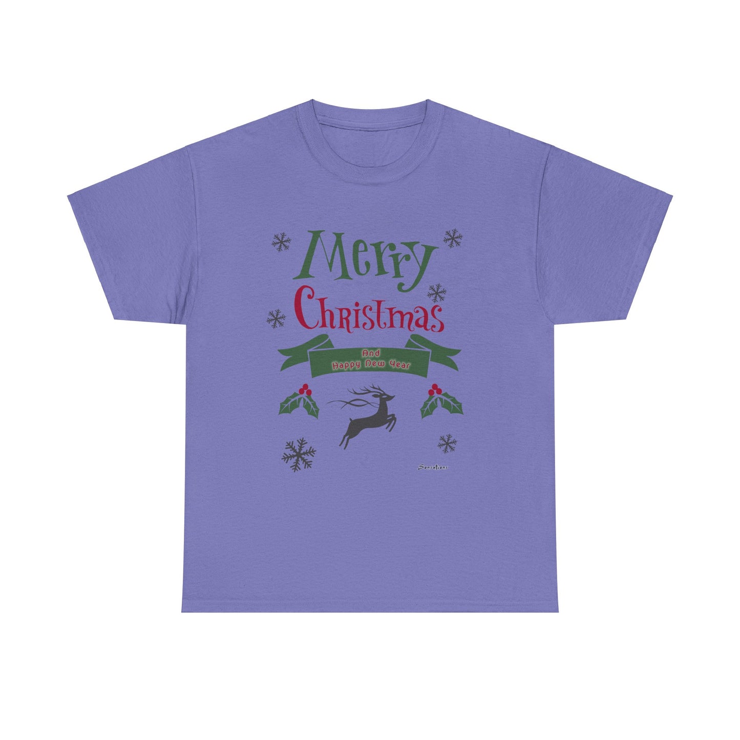 Merry Christmas 1 - Unisex Heavy Cotton Tee