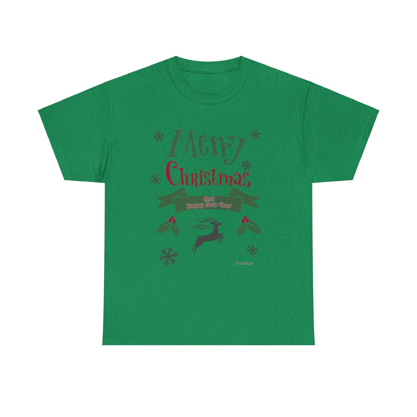 Merry Christmas 1 - Unisex Heavy Cotton Tee