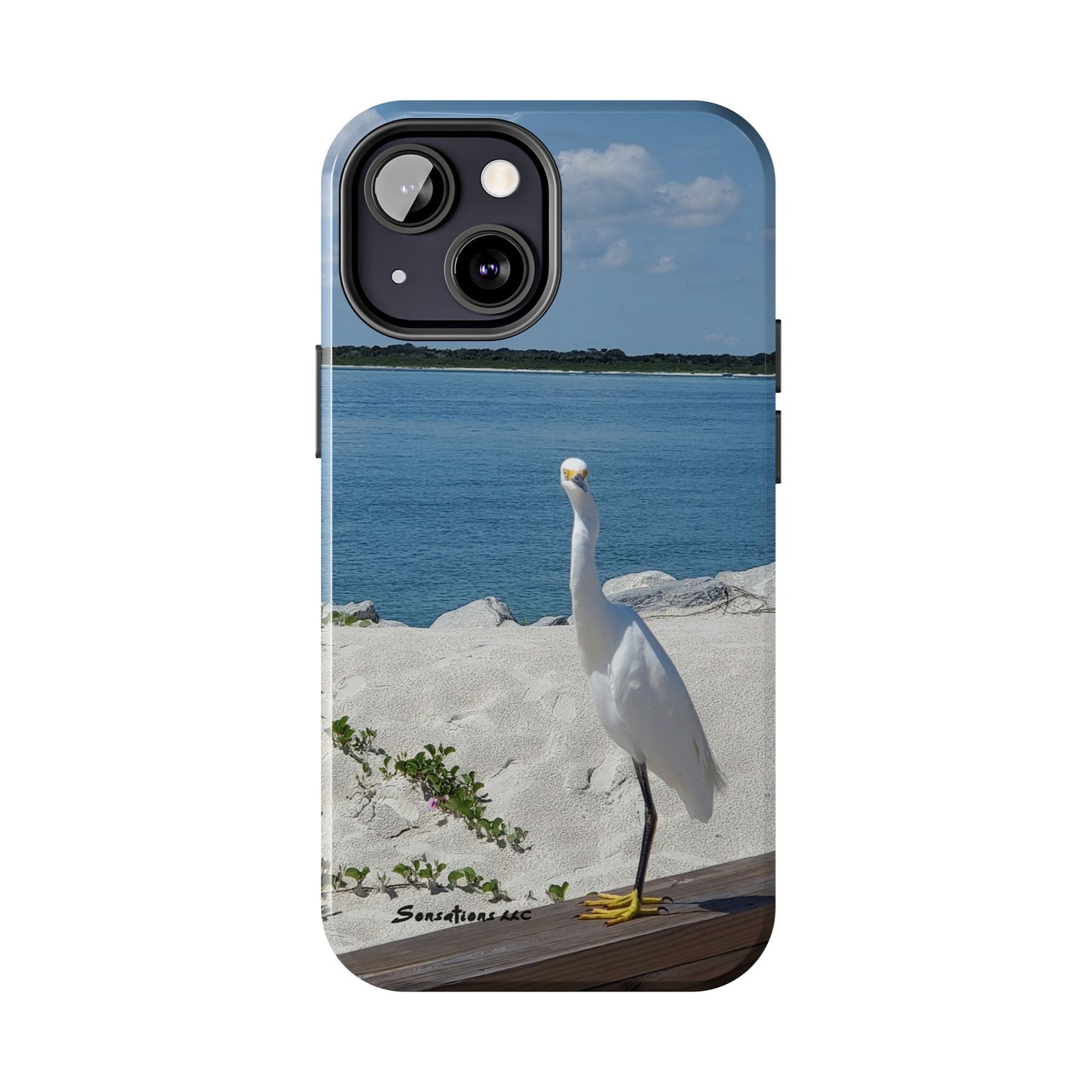 White Bird Looking - Tough Phone Cases