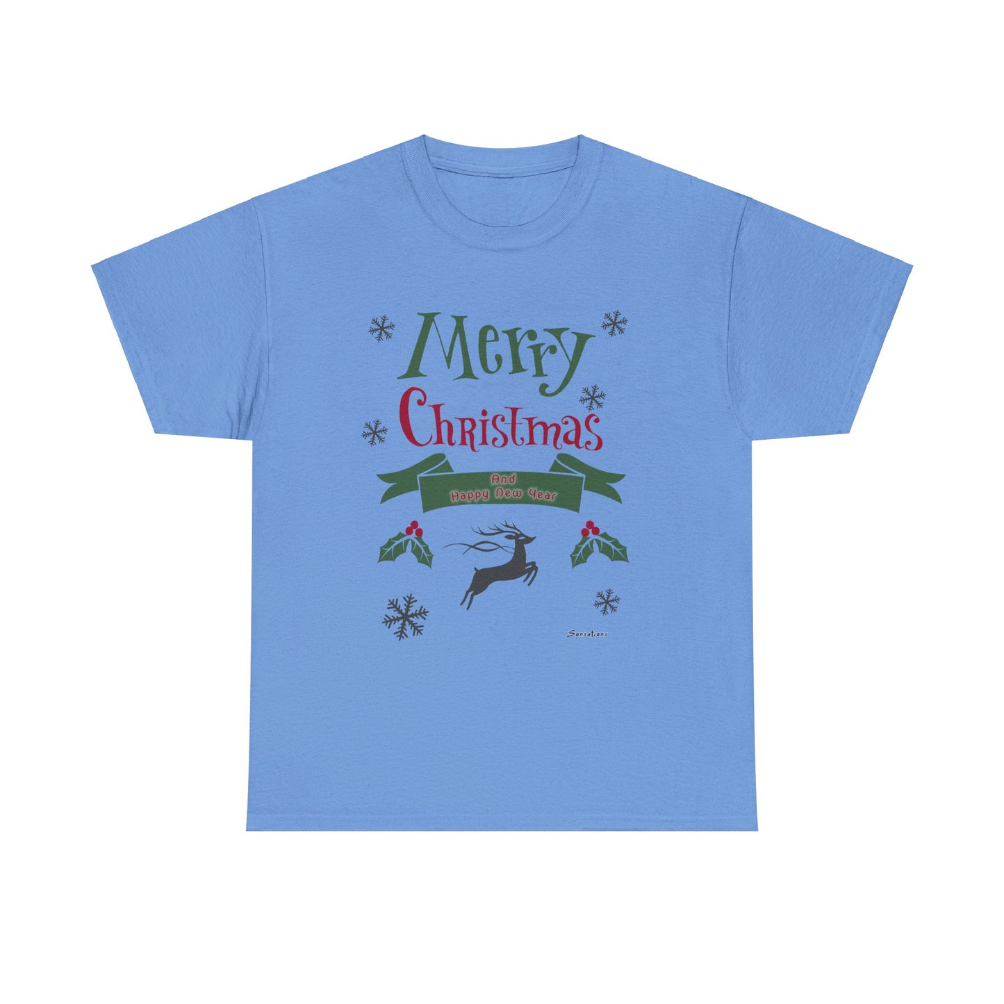 Merry Christmas 1 - Unisex Heavy Cotton Tee