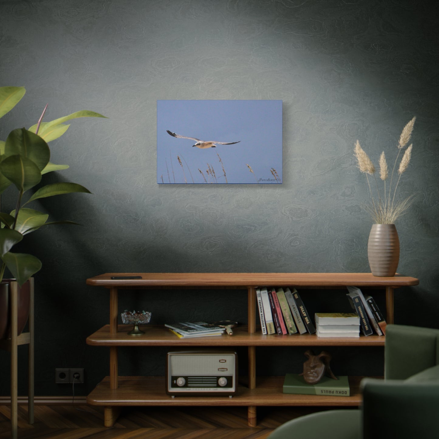 Seagull in flight - Matte Canvas, Stretched, 1.25"