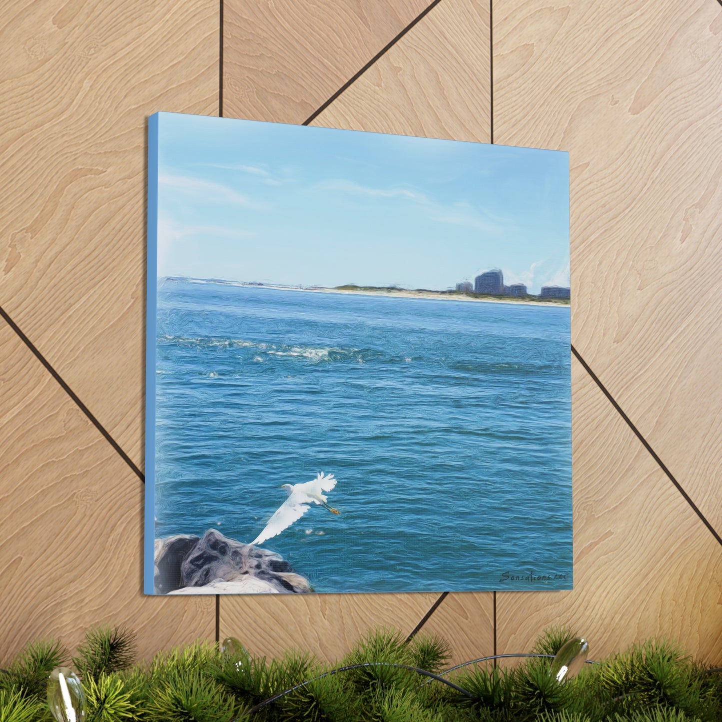 White Bird One - Canvas Gallery Wraps