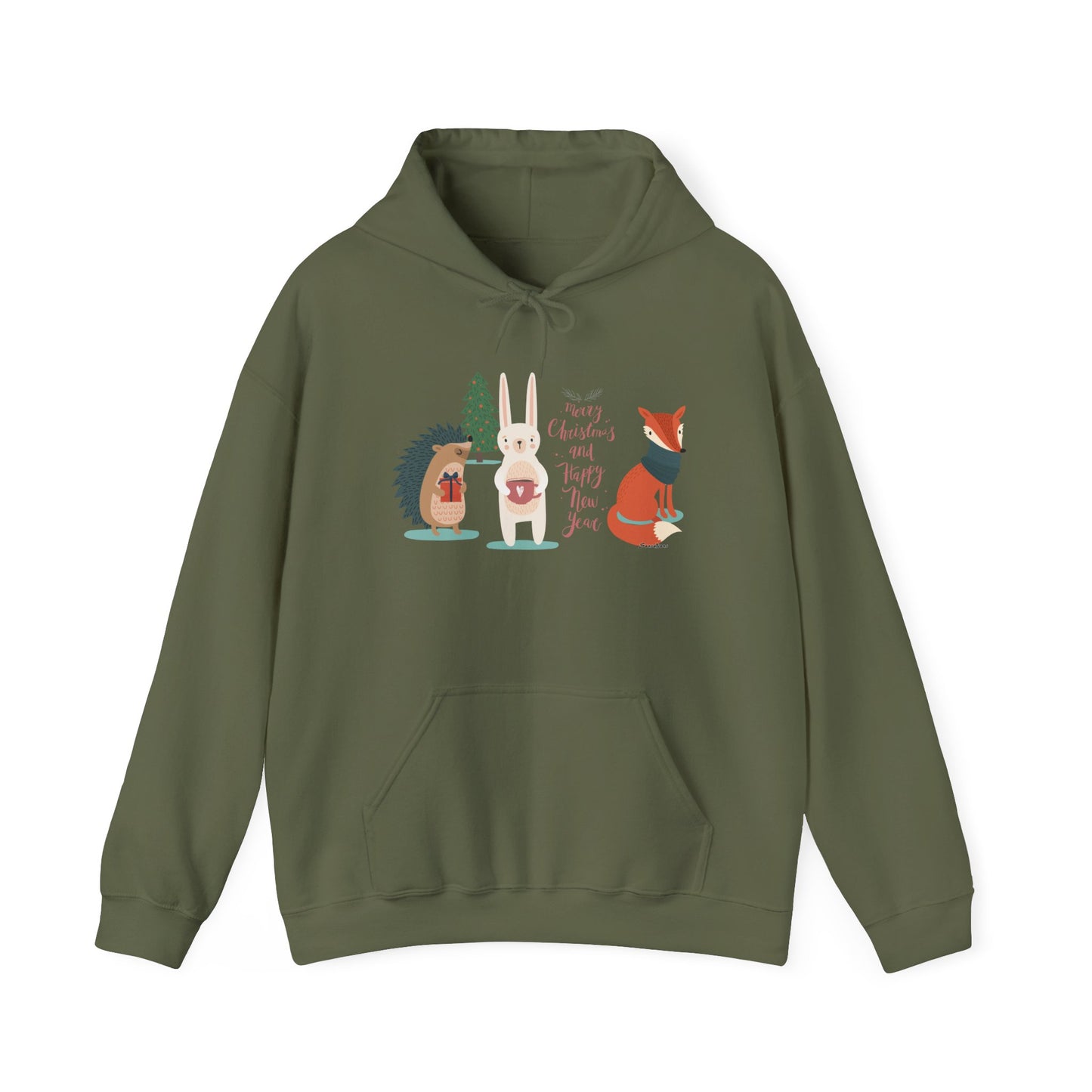 Christmas Bunny - Unisex Heavy Blend™ Hooded Sweatshirt