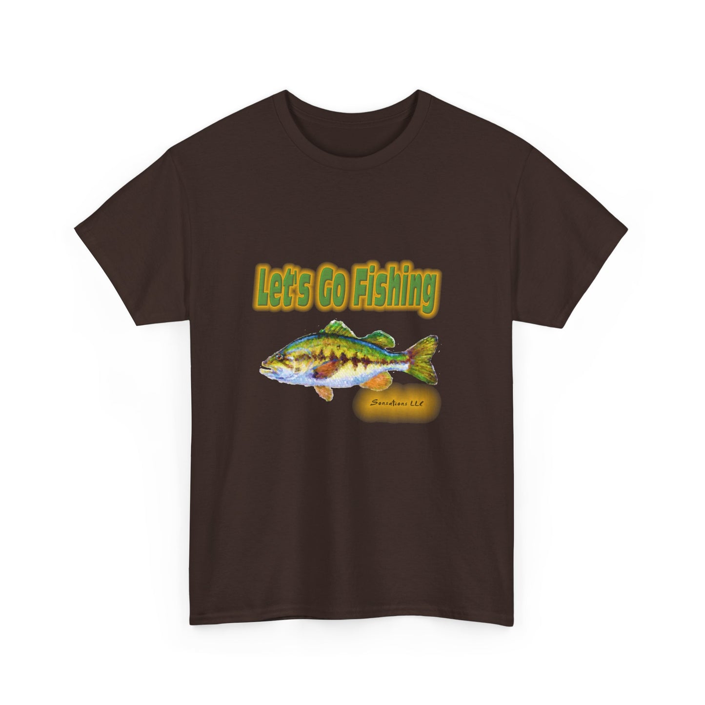 Let's Go Fishing - Unisex Heavy Cotton Tee