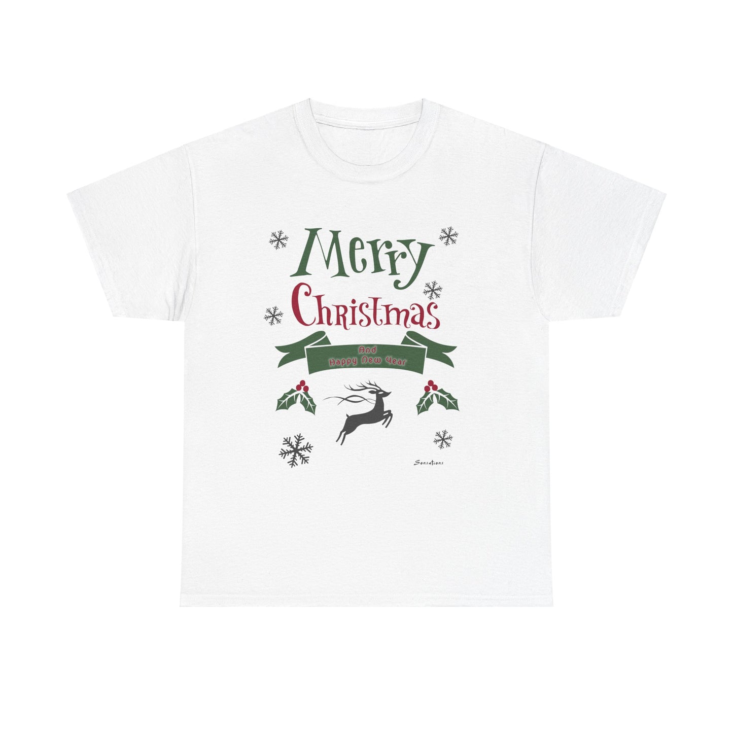 Merry Christmas 1 - Unisex Heavy Cotton Tee