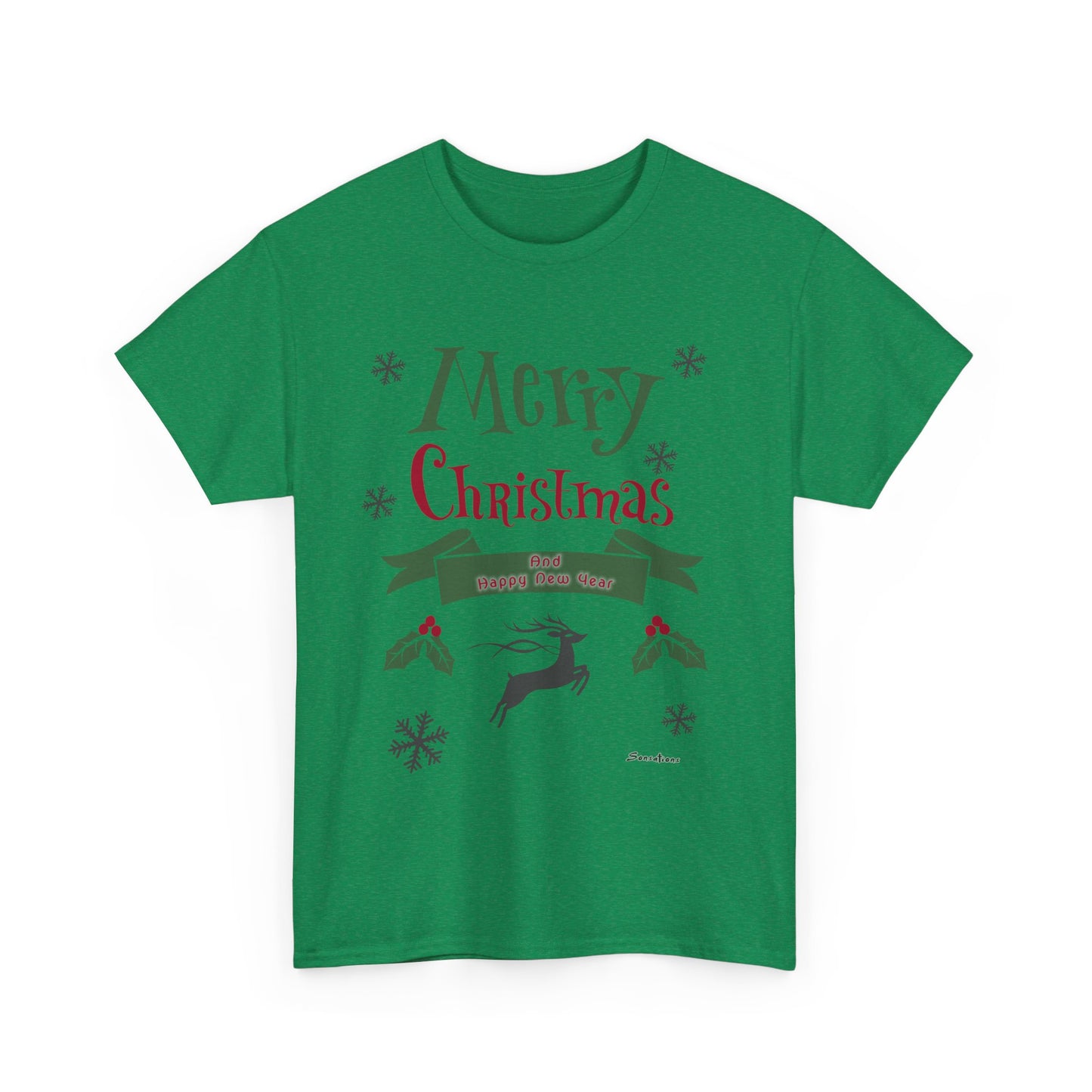 Merry Christmas 1 - Unisex Heavy Cotton Tee