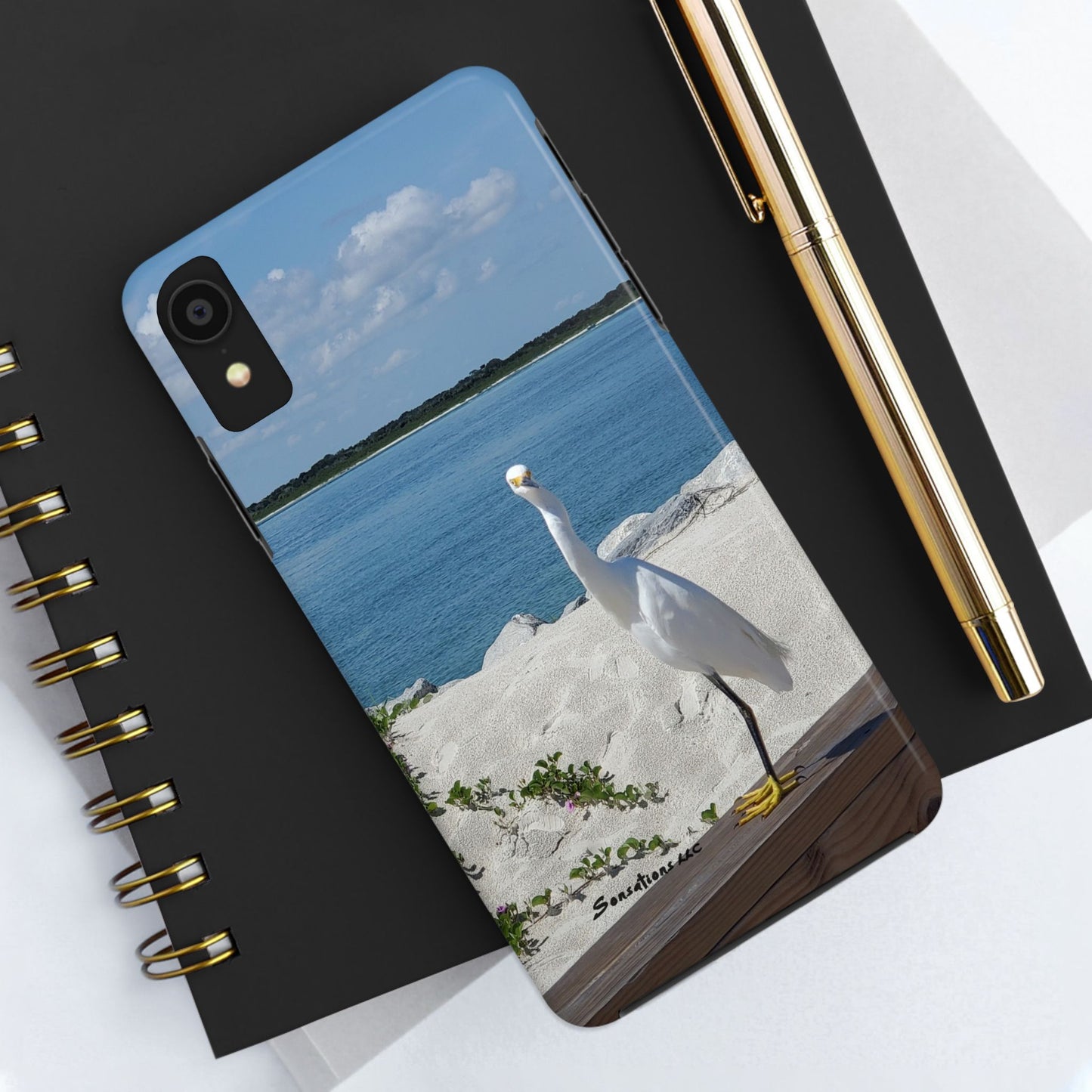 White Bird Looking - Tough Phone Cases