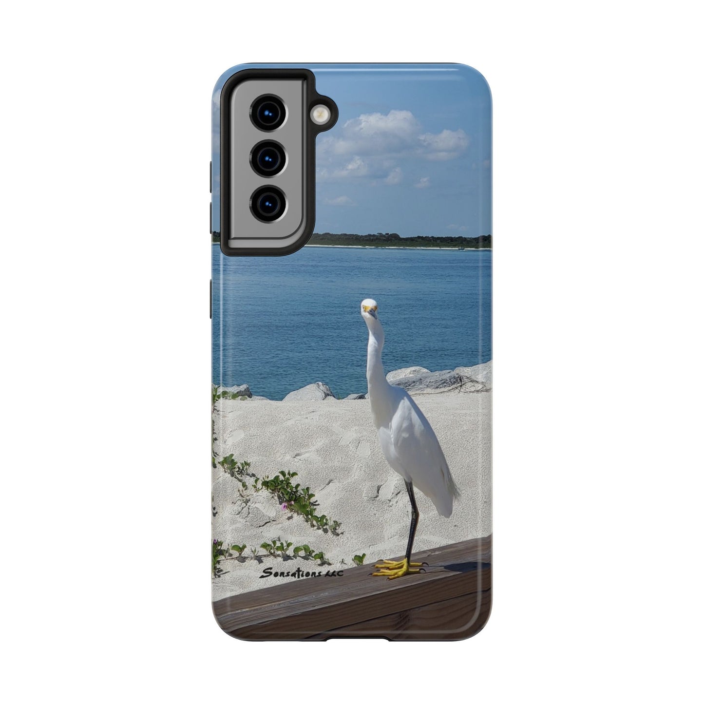 White Bird Looking - Tough Phone Cases