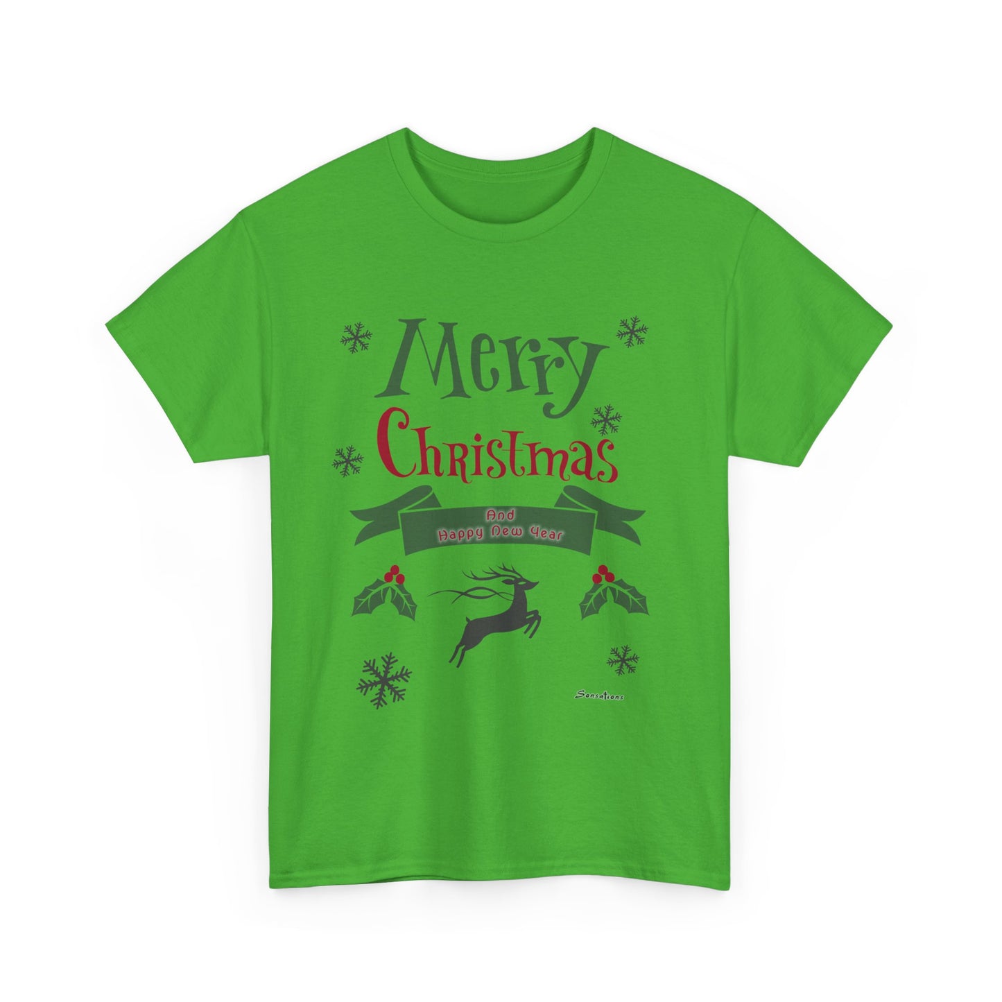 Merry Christmas 1 - Unisex Heavy Cotton Tee