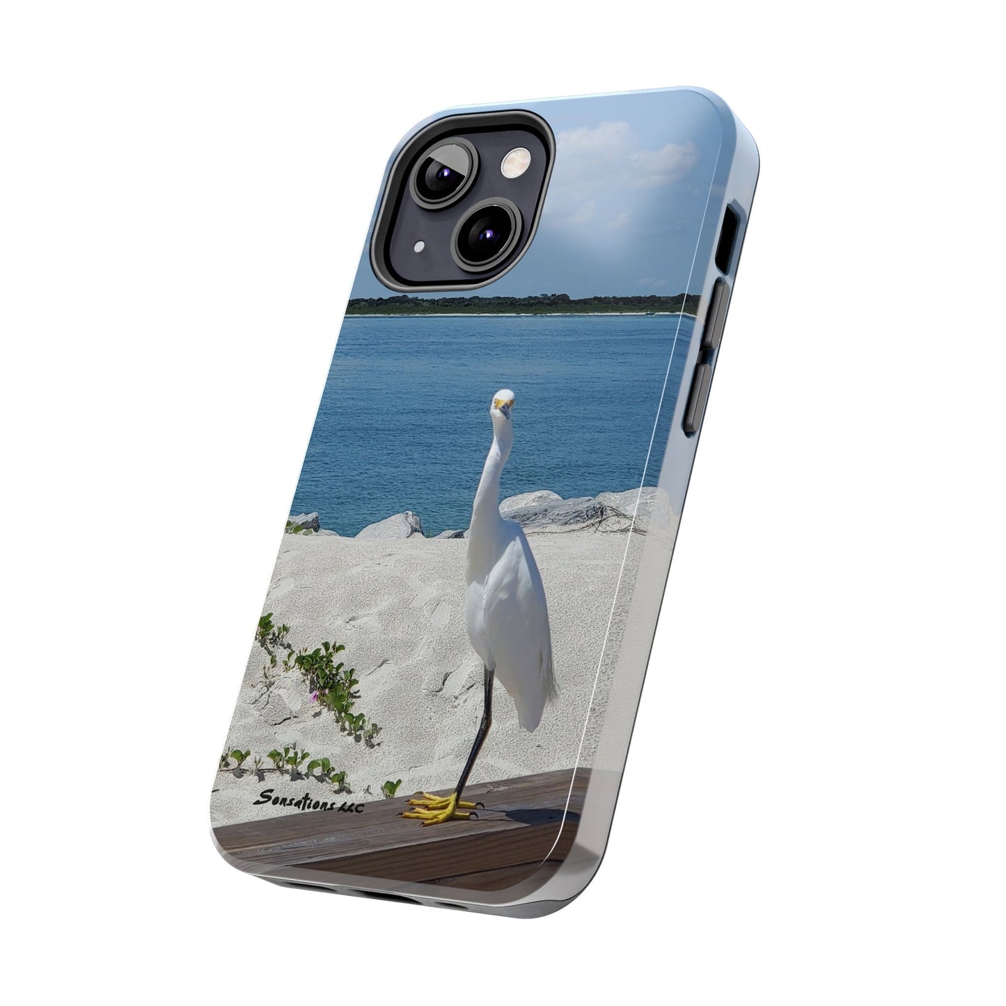 White Bird Looking - Tough Phone Cases