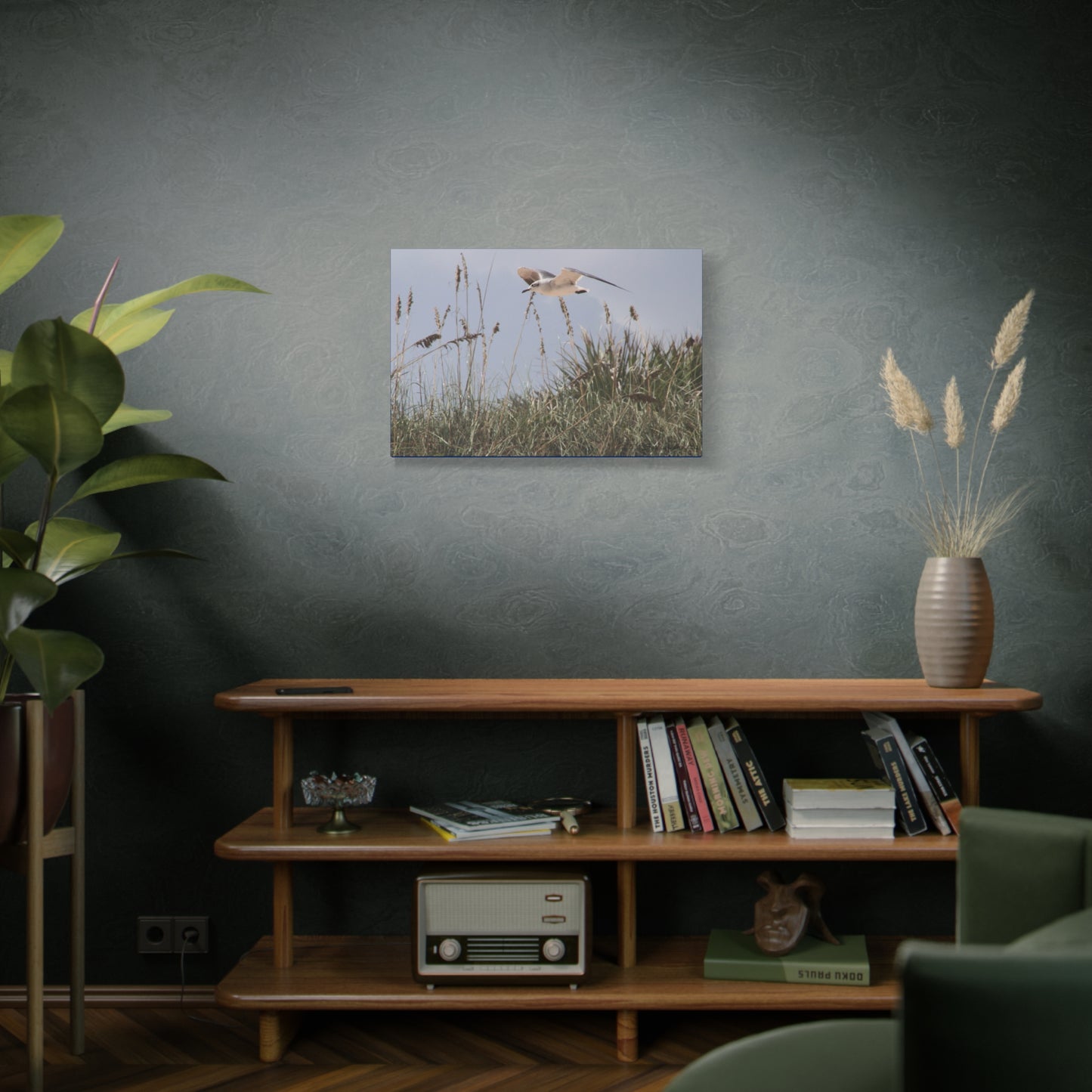 Seagull Over Dune - Matte Canvas, Stretched, 1.25"