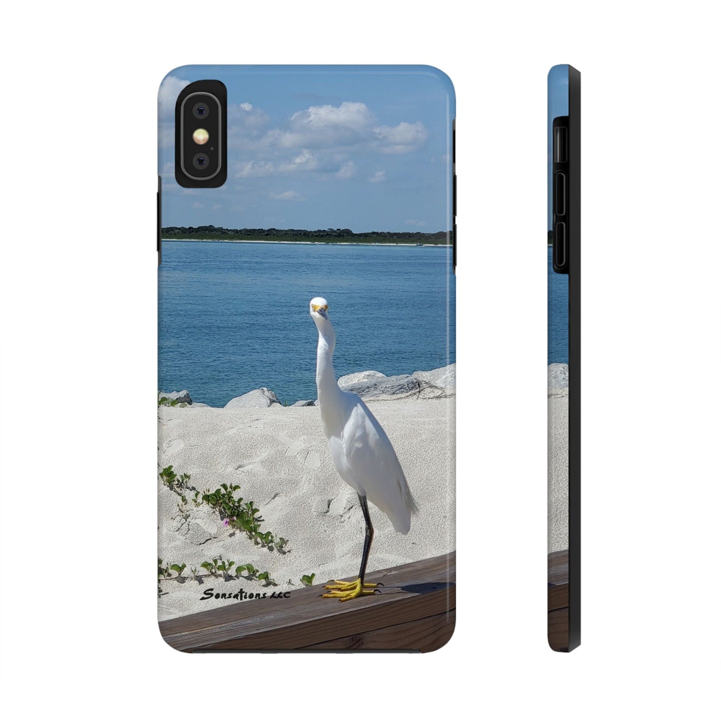 White Bird Looking - Tough Phone Cases