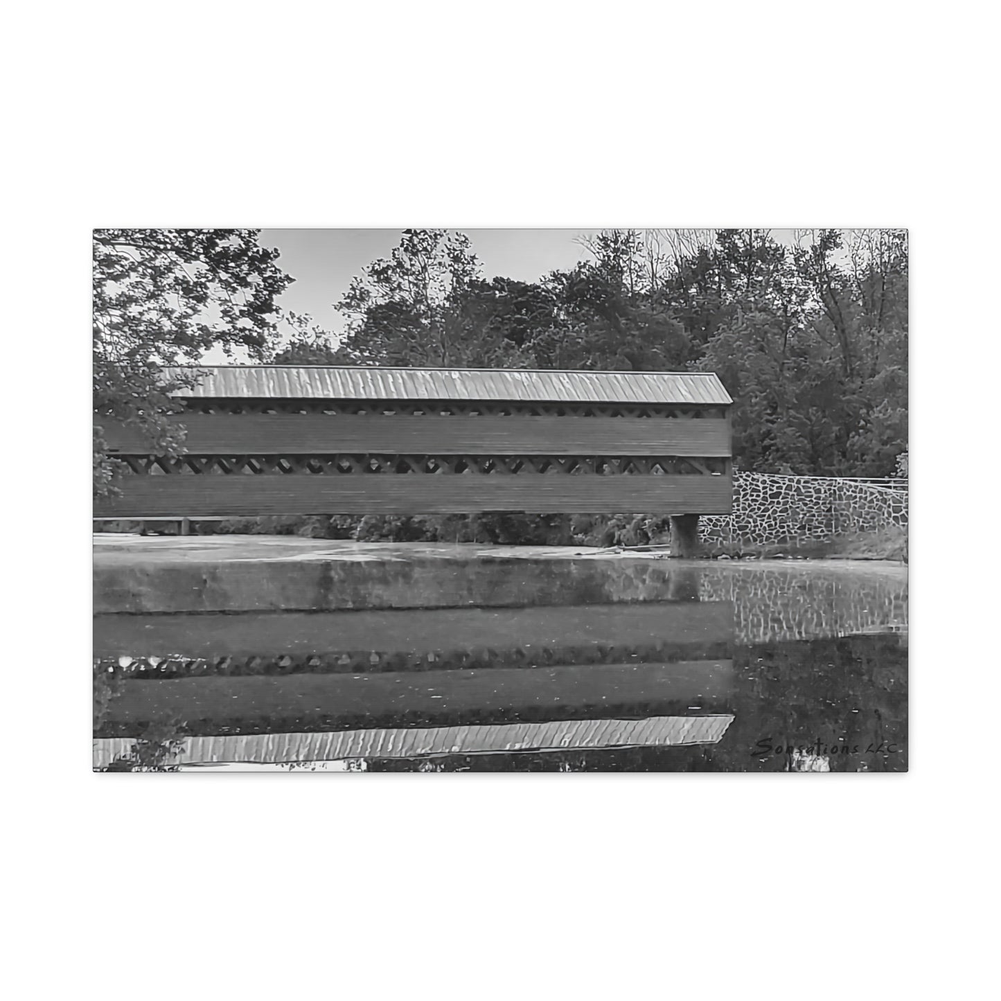 Sachs Covered Bridge - Matte Canvas, Stretched, 1.25"