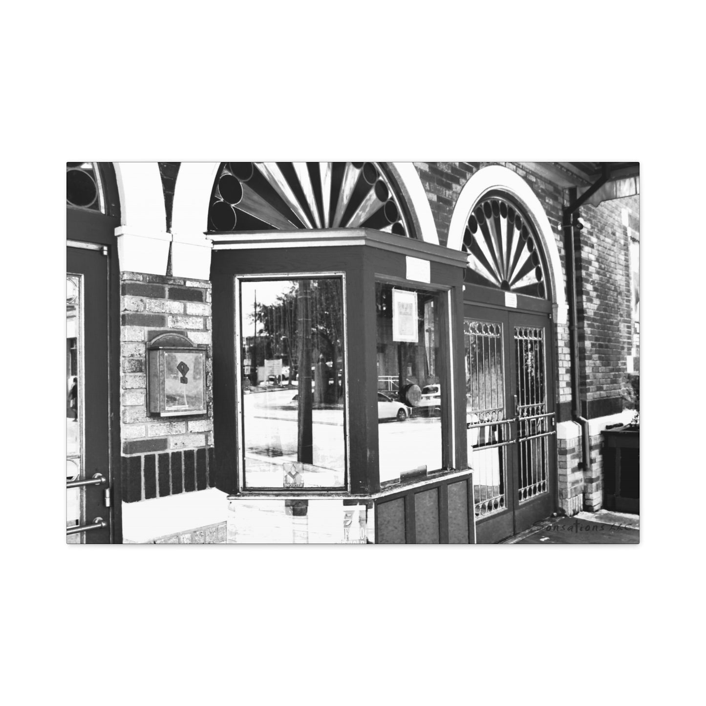 Athen's Box Office - Matte Canvas, Stretched, 1.25"