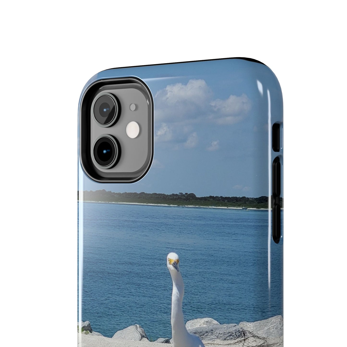 White Bird Looking - Tough Phone Cases