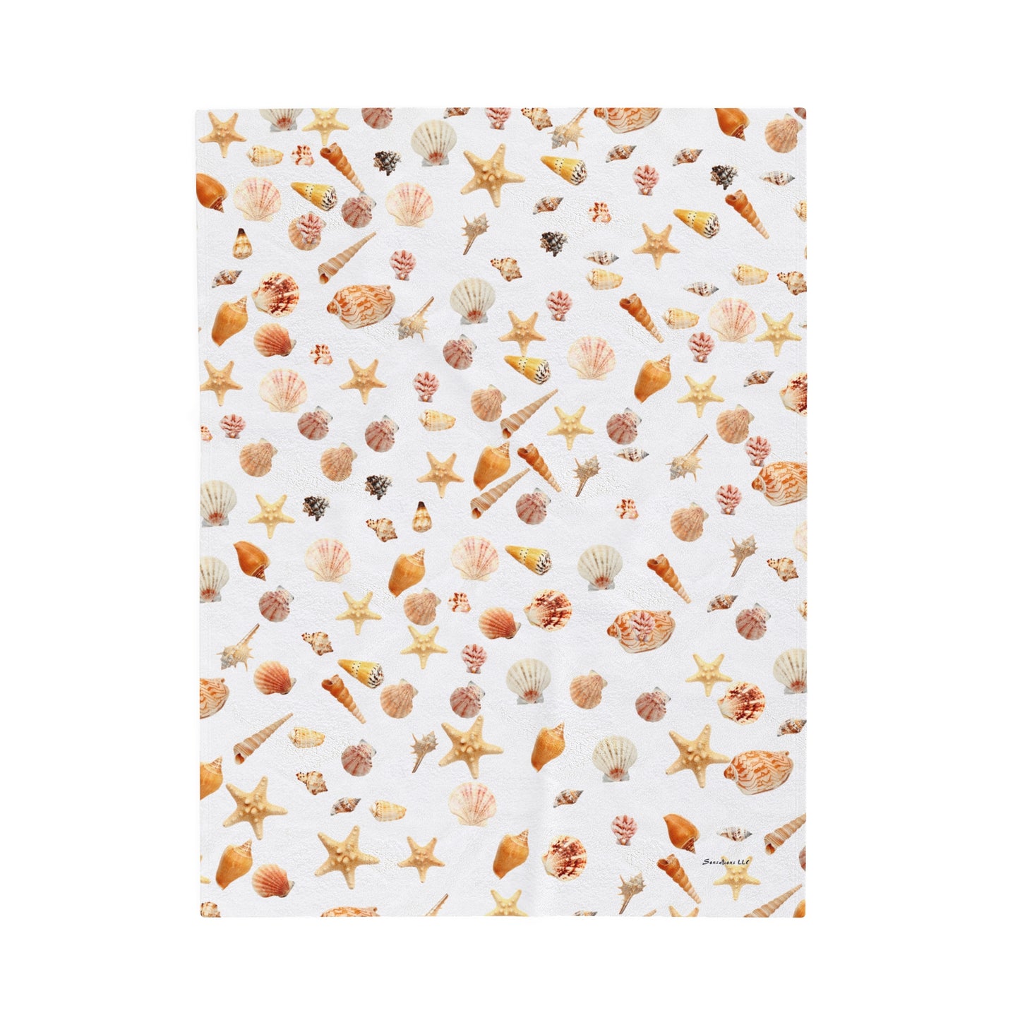 Sea Shell -  Velveteen Plush Blanket