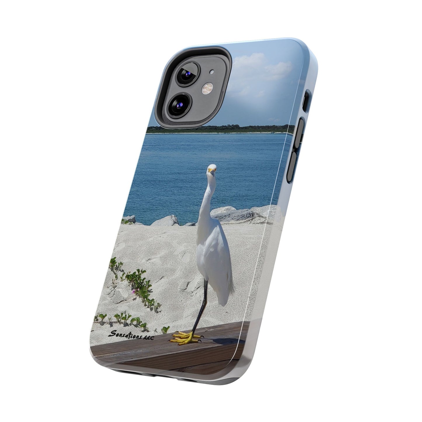 White Bird Looking - Tough Phone Cases