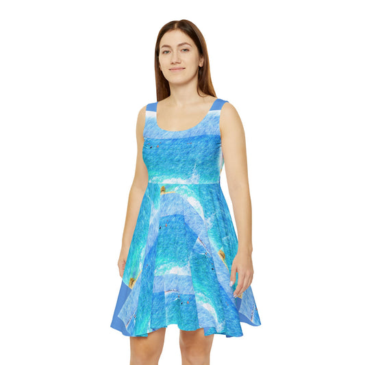 Surfer Up - Women's Skater Dress (AOP)