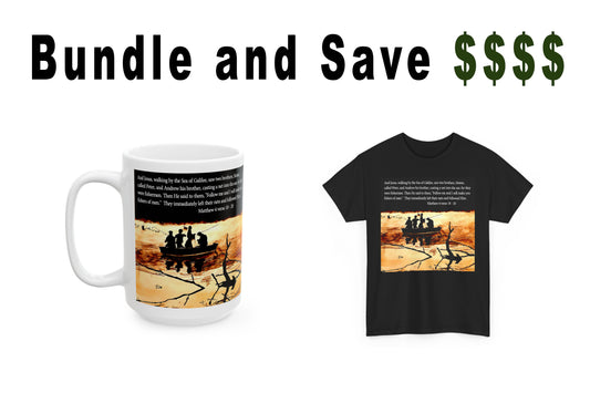 Fishers of Men T-Shirt & Mug Bundle