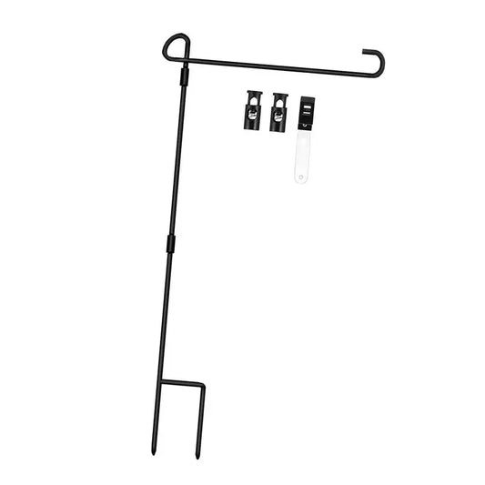 Garden Flag Stand Holder with Windproof Clip Banner Pole Holder