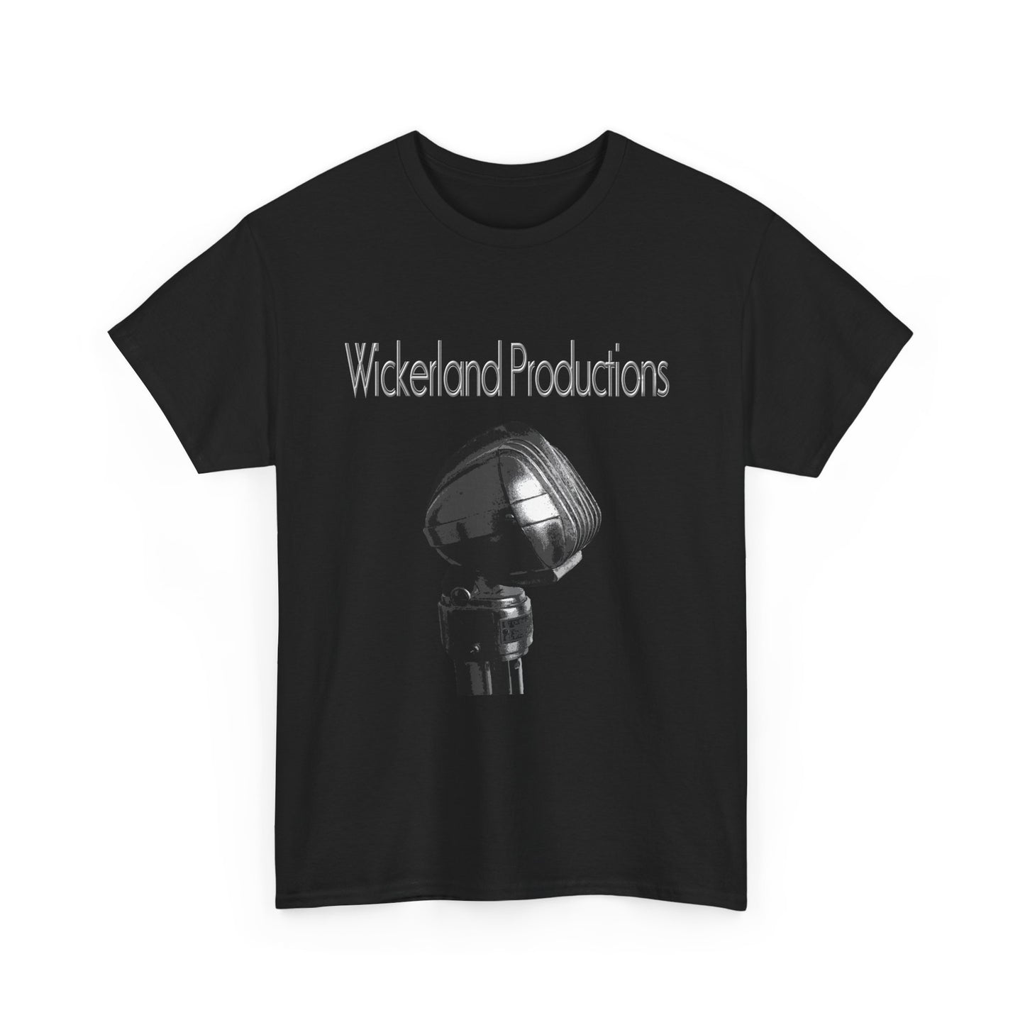 Black Wickerland Productions shirt featuring a unique graphic design for casual wear