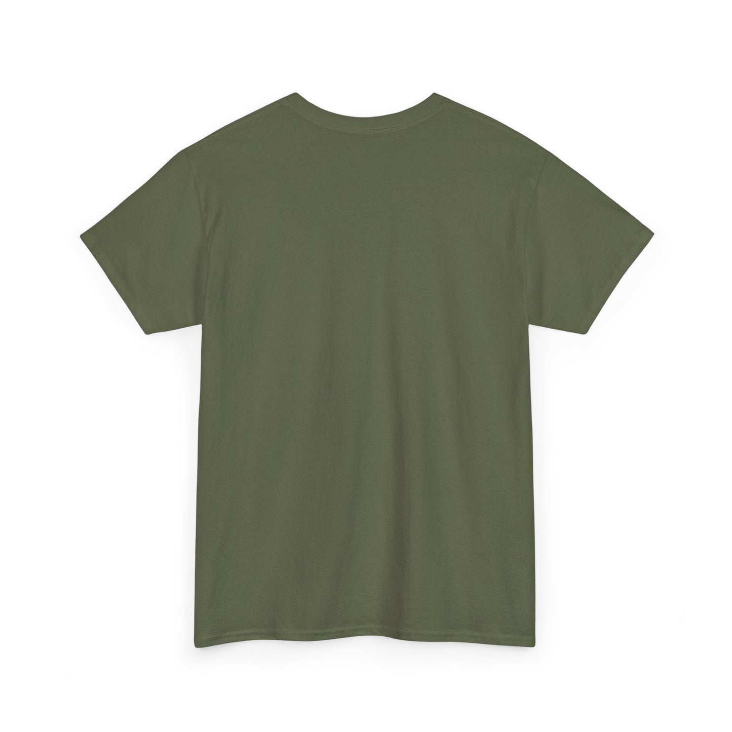 Back view of a Wickerland Productions shirt in olive green, perfect for casual outings